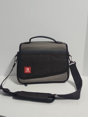 Nintendo Two-Tone Gray and Black Messenger Bag